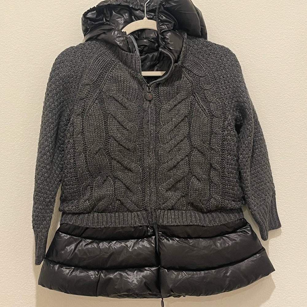 Charcoal/Black Sweater Jacket